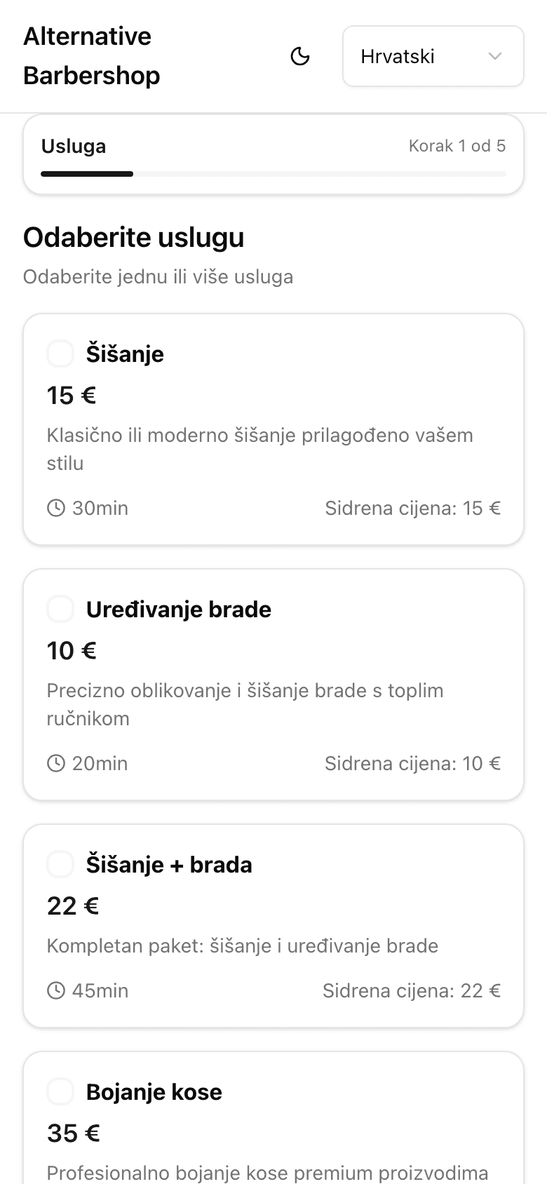 Dechron online rezervacija termina na mobitelu